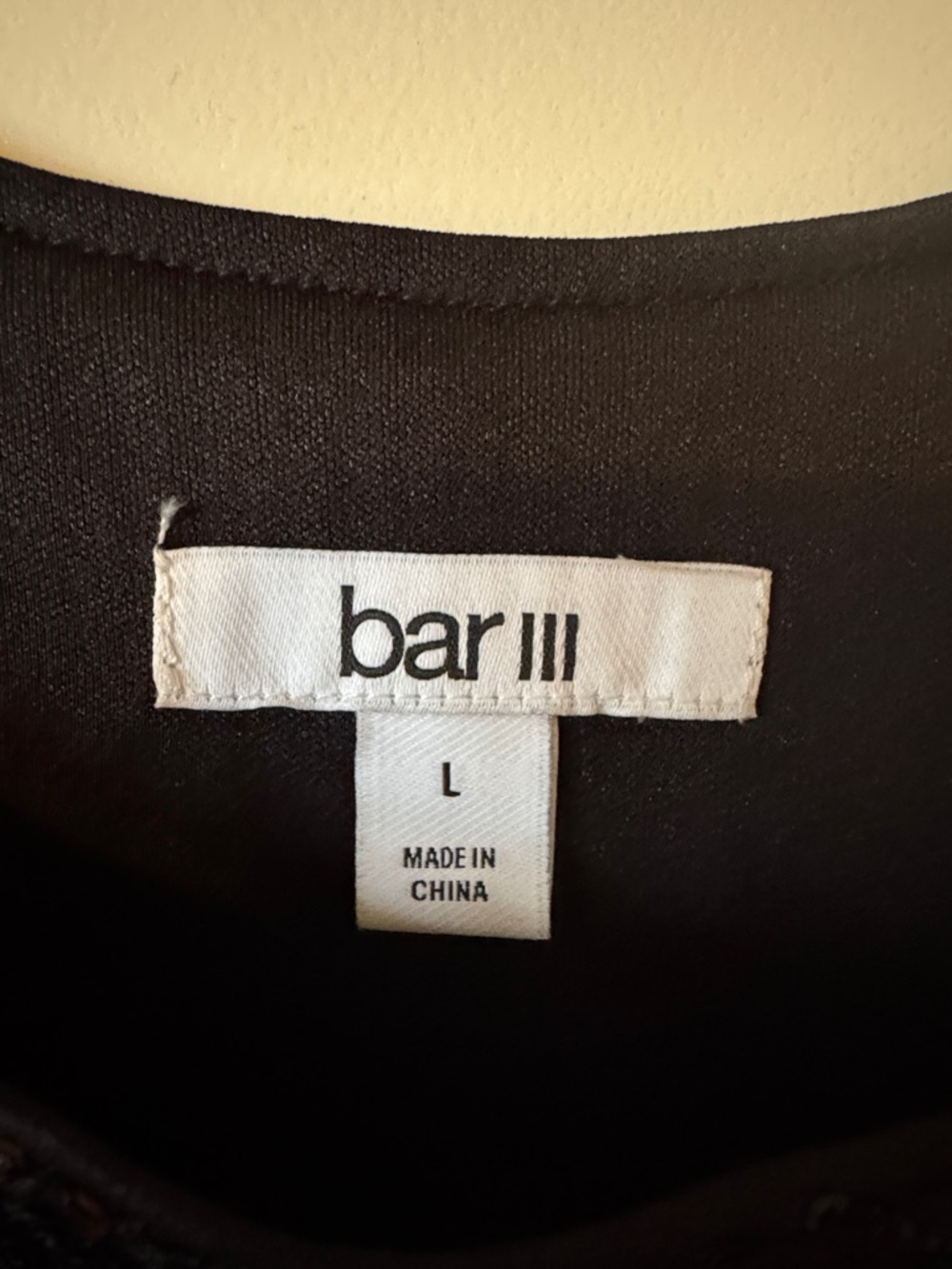 Bar III Black Sequin Camisole Tank Top - Picture 2 of 3